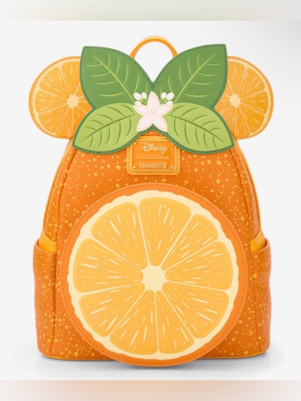 New Disney Loungefly Backpack Minnie Ears Orange Scented